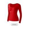 8622 Ropa Interior Térmica Cepillada Otoño e Invierno para Mujer 10A Antibacteriana Manga Larga Base Interior Ajustada sin Sujetador Base Líquida para Ropa Interior