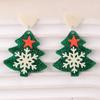 Pendientes acrílicos con diseño de copos de nieve, olas y árboles de Navidad, con diseño transfronterizo europeo y americano, pendientes exagerados y distintivos, joyería para las orejas para mujer.