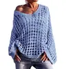 Saída de praia estilo europeu e americano para mulheres, blusa de proteção solar de tricô vazado, blusa de tricô requintada de malha para férias à beira-mar