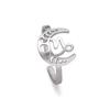 Anillo abierto de acero inoxidable con doce constelaciones, Acuario, León, Escorpio, Aries, joyería, regalo de cumpleaños