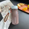 Taza Aislada de Acero Inoxidable Altamente Atractiva con Separación de Té y Agua, Portátil con Asa, Sencilla y Linda para Estudiantes Mujeres, Taza de Té al por Mayor