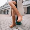 Botas de Lluvia de Gama Alta Japonesas y Coreanas Transfronterizas, Botas de Lluvia de Caña Alta para Mujer, Botines Impermeables, Zapatos de Goma, Botas de Lluvia Largas de Cocina, Cubrezapatos