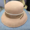 Sombrero de Fieltro para Mujer Otoño e Invierno con Forma Cóncava, Simple Retro Sombrero de Copa de Ala Pequeña, Sombrero de Copa Curvado Elegante Estilo Hepburn de Lana Lana