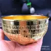 Baifu Bol de Plata Tres Piezas Artesanía de Metal Palillos de Plata Cuchara de Plata Pez Anual Bol de Plata Regalos de Venta en Vivo