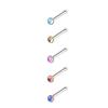 Gota de aceite gradiente piercing de nariz anillo de nariz de acero inoxidable 20G anillo de labio de barra C de moda piercing de nariz de barra S piercing de nariz de barra L joyería para piercing
