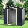 Casa de Metal Externa com Telhado, Pátio de Jardim Externo Móvel, Casa Modular Móvel, Casa Pré-fabricada Desmontável Montada