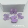 Accesorios de Resina con Lazo Transparente de Dibujos Animados Material para Manualidades Pegamento de Crema Funda para Teléfono Móvil Lazos para Niños Accesorios para el Cabello Parche