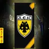 Logo de Equipo de Club de Fútbol Tela Colgante Dormitorio Casa de Alquiler Bar Estudio Pintura Colgante Tela de Fondo Decorativa