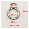 En Stock Anillo de Resorte de Aleación Forma de Ocho Hebilla de Calabaza Anillo Redondo para Bolsas y Bolsos Accesorios de Ferretería DIY Hebilla Metálica para Colgar para Equipaje