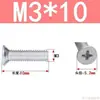 Tornillos de Cabeza Avellanada de Cruz Acero al Carbono Galvanizado Tornillos de Cabeza Plana M3M4M5M6 Fijaciones Multiespecificación Venta al por mayor en stock