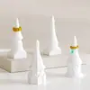 Molde para Anillo Soporte de Anillo Molde de Torre Arquitectónica Geométrica Castillo Vestido Transfronterizo Molde de Silicona Adornos de Piedra Difusor de Vela de Aromaterapia DIY