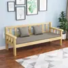 Alquiler de Banco de Madera Maciza Balcón de Casa Silla con Respaldo de Ocio Sala de Estar de Apartamento Pequeño Silla para Tres Personas Sillón Individual y Doble