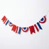 Suministro exclusivo transfronterizo: Banderas de Tiras Temáticas del Día de la Independencia de Fieltro Americano en Rojo, Azul y Blanco, Dropshipping OEM