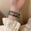 Joyería de Mano Estilo Nuevo 2025, Pulsera de Jade con Hebilla de la Paz Estilo Chino Nuevo para Mujer, Pulsera de Mujer de Diseño Nicho Ins de Verano