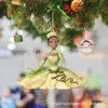 Decoración de Árbol de Navidad de Producto Nuevo Transfronteriza Colgante de Dibujos Animados de Princesa Niña Decoración Navideña para el Hogar Colgante Acrílico