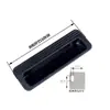 Alça de Plástico para Armário de Dados de Escritório Alça com Fivela Embutida Alça para Armário de Funcionários Alça de Armário de Ferro 8801 Preto Cinza