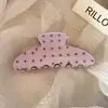 Presilha de Cabelo Estrela Estilo Coreano Premium Exquisite Grande Pinça Bico de Pato para Mulheres Parte de Trás da Cabeça Semi-Preso Acessórios de Cabelo Presilha de Garra de Acetato