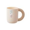 Nuevo Vaso para Enjuague Bucal de Pareja con Asa Grande Color Sólido Vaso para Lavado Doméstico Vaso de Plástico Vaso para Agua Dormitorio de Estudiantes Vaso para Cepillo