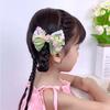 Menina Fresca Bordada Flor Lace Bow Hairpin Crianças Doce Princesa Heavy-duty Requintado Acessórios de Cabelo Par