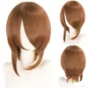 Peluca de cosplay Maestro Shengda Vang patillas largas parte superior de la cabeza cubierta pelo cara corta pelo corto niang opción multicolor