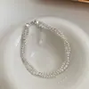 Prata Esterlina S925 Mesmo Estilo Carro Flor Bola Pulseira Enrolada Feminina Design de Nicho Luxo Acessível Versátil Joia de Alta Qualidade Presente