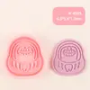 Molde para Galletas 3D Burbuja Linda Serie de Dibujos Animados Realista Molde de Estampado para Galletas Fondant DIY Esencial para Uso en Casa