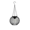 Linterna de Arte de Hierro Alimentada por Energía Solar para Tenis Amazon Luz Colgante de Red Vintage Linterna Hueca Decorativa para Jardín Exterior y Patio
