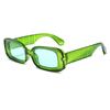 Nuevas gafas de sol de protección solar coloridas de moda europea y americana transfronterizas 2024, nuevas gafas de sol de playa con personalidad de caja de hip hop