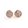 Aretes Gymnus de 10 mm acero inoxidable chapado en oro real racimo de cristal mineral aretes Gymnus AliExpress Amazon