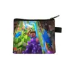 Monedero de Minecraft de Venta Caliente Transfronterizo, Mini Cartera Corta para Niños, Portallaves Portátil para Tarjeta de Acceso, Venta al por Mayor