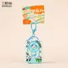 Llavero Giratorio Panda Línea Original Dibujo Animado Lindo Brillante Práctico Juguete para Aliviar el Estrés Colgante para Mochila de Estudiante