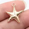 24x21mm 3,2g Multicolorido DIY Retrô Liga de Zinco Acessórios de Joias Pingente Estrela do Mar