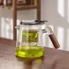 2026 Nuevo Modelo Elegante Tetera Infusora, Cafetera de Alta Gama con Separación de Té y Agua, con Revestimiento Interior Totalmente de Vidrio y Juego de Té con Filtración de un Solo Toque