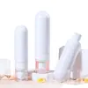 Botella de Loción Tónica Cosmética 80-120ml Blanca Botella Spray Hidratante Plástico PET Botella de Presión Invertida