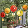 Decoração de Lanterna do Festival do Meio do Outono Cartão de Sino Pingente Layout de Ponto Turístico Decoração Suspensa para Pousada Decoração de Feriado para Shopping