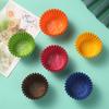 Forminhas Coloridas Translúcidas de Papel para Bolo Dopamina, Base de Papel para Biscoitos e Massas de Neve, Resistentes a Altas Temperaturas, Fáceis de Descolar, Forminhas Macias para Muffins