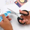Tesoura Doméstica para Corte de Papel Artesanal, Grande, Média e Pequena, Segura e Não Machuca as Mãos, Tesoura de Cozinha para Alfaiataria