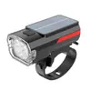 Lanterna Dianteira de Bicicleta Solar USB Duas Lâmpadas Buzina de Alto Decibéis Lanterna de Feixe Alto para Ciclismo Equipamento de Ciclismo Transfronteiriço