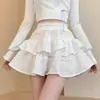 Falda midi de encaje estilo ballet para mujer, nueva colección primavera temprana/otoño 2026, falda de volantes tipo pastel, de cintura alta, estiliza, falda corta estilo princesa
