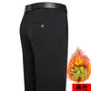 Una generación de pantalones al por mayor para hombre primavera, verano, otoño e invierno finos elásticos ropa de papá pantalones para hombres de mediana edad holgados cintura alta