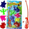 Brinquedos Aquáticos Infantis Peixe Movido a Água Pesca Cartão Montado Pequenos Animais Brinquedos Mais Vendidos no Verão Atacado Mercadorias de Barraca de Rua Atacado