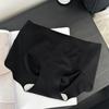 Base de Maquillaje Líquida Ropa Interior Femenina 7A Antibacteriana Sin Costuras Piel de Leche Ropa Interior Ajustada al Cuerpo Entrepierna Extendida para Mujer Pantalones Deportivos de Yoga