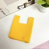 Cartera de Monedero Serie Frutas Nuevas Transfronteriza Bolso de Mano Tejido Color Sólido Fresco Ventas Directas del Fabricante Accesorios con Colgantes Lindos
