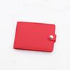 Bolsa para Tarjetas con Broche para Mujer Exquisita Bolsa de Almacenamiento para Tarjetas Ultradelgada Funda para Tarjeta de Licencia de Conducir de Gran Capacidad Bolso Compacto para Identificación para Mujer