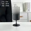 Estilo Ins Popular Cafetería Taza de Helado Copa Rayada Vidrio Taza de Té con Leche Taza de Jugo Taza para Bebidas