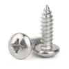 En Stock, Envío Inmediato: Tornillos Autorroscantes de Acero Inoxidable 304 con Cabeza de Pan Phillips M1~M6.3 Tornillos con Cabeza de Pan Phillips y Punta de Cola