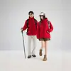 Jaqueta de Montanhismo 3 em 1 Desmontável à Prova de Vento e Impermeável com Forro de Fleece Espesso para Homens e Mulheres, Personalizável com Impressão de Logo