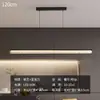 Luminária Pendente LED Moderna Minimalista, Luminária Pendente Longa em Barra para Sala de Estar, Balcão de Bar, Sala de Jantar, Luminária Pendente Linear Tipo Linha de Pesca