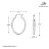 Aretes de círculo de borla francesa de tubo hueco retorcido de plata esterlina 925 transfronterizos, ins de personalidad exagerada, joyería de oreja de lujo ligero