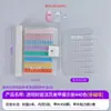 Paleta de Colores Transparente de Doble Capa para Uñas Acrílicas Tablero en Blanco para Mostrar Uñas Tablero de Exhibición Comercial para Salón de Uñas